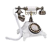 Jectse Livre d'or Audio Mariage Téléphone, 32G Mémoire Vintage GuestBook Record personnalisé des Messages Audio avec Messagerie Vocale, pour Les Anniversaires Fête Graduation Baby (White)