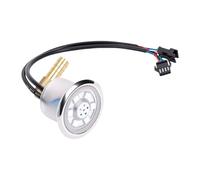 Jectse Lumière Spa RGB avec Couvercle en Acier Inoxydable 63mm, Projecteur | Lumière sous-marine pour piscine de bébé, lumière LED 12V pour , lampe d\'accent de baignoire pour enfants, lumière