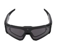 Jectse Lunettes de Cyclisme Intelligentes 4K AI avec Caméra 8MP, Lunettes de Sport Bluetooth, Stabilisation EIS, Enregistrement Vidéo Mains Libres, étanche IP54, pour le Ski, le Vélo, la (BLACK)