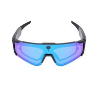 Jectse Lunettes de Cyclisme Intelligentes 4K AI avec Caméra 8MP, Lunettes de Sport Bluetooth, Stabilisation EIS, Enregistrement Vidéo Mains Libres, étanche IP54, pour le Ski, le Vélo, la (vert noir)
