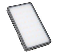 Jectse Menbily Remplit la LumièRe 3000-6500k LED Came CAPACE DE REMPLIR pour Real -Time -TREMING Compact 2100mAh Re Chorged Selfies, Nature Nature Black 1 Pack