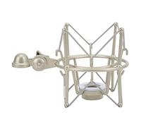 Jectse Mic Shock Mount Holder avec Conception de Corde élastique pour Music Studio, Game Live, Metal, comme illustré Image (champagne argent)