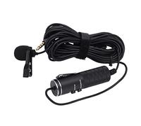 Jectse Microphone 6M Wired Lavalier Audio 3.5-mm -lappel avec Adaptateur pour Les Smartphones et Les Caméras Mic Kondenser Omnidirectionnelles pour Les Podcasts, Les Programmes en Direct