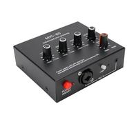 Jectse Microphone Préampli Mic Gain Booster, jusqu'à + 60 DB Gain, 48 V Phantom Power, 3,5 Mm, 6,35 Mm, les Entrées D'interface XLR, pour les (Avec câble xlr)
