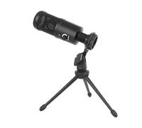 Jectse Microphone USB Compact pour Le Chating -USB Microphone du Condenseur avec Contrôle de Volume pour Les Leçons à Distance