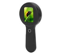 Jectse Microscope Numérique, Microscope Portatif avec écran de 2,0 Pouces, Grossissement 200X, 16 Lumières LED Anti-secousse, pour Amateur de Recherche D'étude D'inspection (Black)