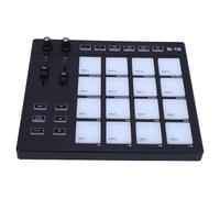 Jectse MIDI Drum Pad Contrôleur, Contrôleur de Production Musicale Portable avec 16 Tampons de Tambour, 2 Boutons de Fader Assignables, pour Créer des Sons de Battement et