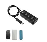 Jectse Mini 3 Clés Cut Copy Coller Clavier, Claviers Programmables, pour les Utilisateurs Malvoyants, Fonction de Définition de Macro, pour le Multimédia, les Fonctions du Clavier, les (Hk33uwm blanc)