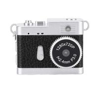 Jectse Mini Caméra Porte-clés, Appareil Photo Numérique Rétro HD 720p 5MP avec Carte SD de 32 Go, écran HD de 0,96 Pouces, avec Lumière de Remplissage LED pour L'enregistrement de (Black)