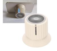 Jectse Mini Haut-Parleur Bluetooth Magnétique, Haut-Parleur de Douche étanche avec Basses Stéréo, Haut-Parleur Extérieur Portable sans Fil avec Bouton de Volume Réglable pour Golf, (Blanc)