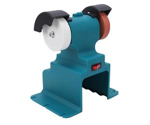 Jectse Mini Meuleuse d'établi sans Fil, Ponceuse à Roue électrique 200 W Adaptée à la Batterie 18 V-21 V, Machine de Polissage Multifonctionnelle pour Atelier à Domicile (Prise UE 100-240V)