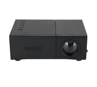 Jectse Mini Projecteur, 1080p Full HD Portable Projector, Indoor & Outdoor Use Movie Projecteur Halloween Compatible avec Le Téléphone Portable USB, Noir