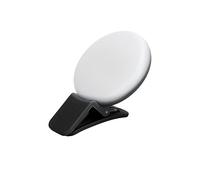 Jectse Mini Rechargable Clamp/Holder - One Remplace Lumière pour Le Téléphone Selfie Ring, Ultra-Bright Plash Lampe pour la Diffusion en Direct, Le Maquillage, la Vidéoconférence, la Lumière
