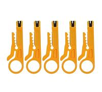 Jectse MINI Wire STUPPPUP, 5PCS Portable Durable Network Wire Stripper avec Lame Incisive, Sac à Outils de Poche, Cat5 Cat5e Cat6 Câble de Données, Imprimante 3D, Tube PTFE pour le
