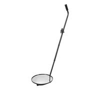 Jectse Miroir D'inspection Sous la Voiture, Miroir de Recherche Convexe de 30 Cm avec 3 Roues et Lampe de Poche LED, pour le Contrôle de sécurité aux Points de Contrôle, Aéroports