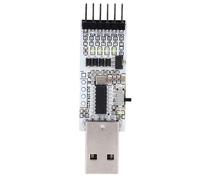 Jectse Module D'adaptateur de Série USB vers TTL, Module de Convertisseur Série 3,3 V 5V USB TTL avec Fil de Cavalier pour L'ordinateur, Prise en Charge de la Puce, Réducteur de