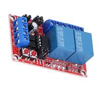 Jectse Module de Relais, Module de Relais à Verrouillage Automatique à 2 Canaux, Composant électronique à Puce Unique, pour la majorité des Amateurs d'Électronique (24V)