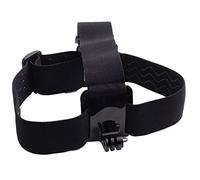 Jectse Montage de Tête de Caméra d'action en Nylon Réglable pour Yi, Montage de Ceinture de Tête à Haute Colori (Black)