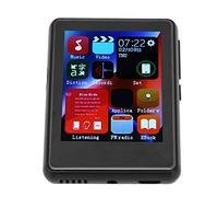 Jectse MP3 Player 5.0 HD Plateaux de Musique Portable HD Full Screen avec Radio FM pour Les Amateurs de Musique Metal, électronique (4+64 Go (Carte mémoire))