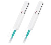 Jectse Nettoyant pour Fibres Optiques, sans Alcool et sans Eau, avec Embouts Remplaçables pour Connecteurs FC, SC et ST, élimination de la Poussière Antistatique pour Composants