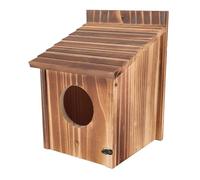 Jectse Nichoir en Bois avec Trou de 6 Cm, Bleu | Nichoir d\'extérieur pour oiseaux avec perchoir, pour jardin, balcon, arrière-cour, mésange bleue