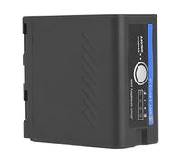 Jectse NP-F960 / 970 Type-C Charging Camera Battery avec Affichage d'électricité pour la Lumière Vidéo // Caméras de Sport, Charge Rapide pour Divers Appareils, pour Les Artistes de L'appareil Photo
