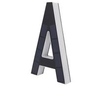 Jectse Numéro de Maison éclairé à l'énergie Solaire, Numéro d'adresse LED de 9 Pouces, Lettre A, de Maison Lumineux à Détection Automatique de Lumière étanche pour la, l'hôtel et la Boutique
