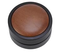 Jectse Office de café en Bois de Noyer Ergonomique pour une Pression de Tamponnage Cohérente pour la Maison en Acier Inoxydable 1pc (53MM)