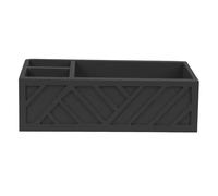 Jectse Organisateur de Tasse à café en Bois Exquis, Support Multifonctionnel pour Condiments de café pour Le Rangement sur Le Comptoir, Cadeau pour Les Amateurs de 12,6x8,46x4,92 Pouces (Black)