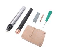 Jectse Outil de Taille de Silex, Kit de Taille de Pierre 6 Pièces, Floconneur à Pression pour les Débutants Professionnels, Ensemble de d'obsidienne, Outil de de Silex Portable pour l'artisanat de