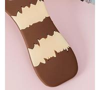 Jectse Ouvre-bouteille en Forme de Chat Mignon, Aimant Multifonctionnel, Réfrigérateur en Silicone pour la Cuisine (Rayures horizontales marron)