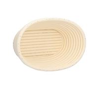 Jectse Panier de Fermentation, Panier de Fermentation Lavable pour Boulangerie à Domicile, de Cuisson de Forme Innovante pour Lever la Pâte de Cuisine (Ovale blanc cassé 21 * 14 * 8cm)