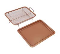 Jectse Panier et Plateau de Cuisson pour Friteuse en Acier Inoxydable, Manipulation sans Effort, Résultats Succulents, Grillades en Plein Air, 12,8x3,1x9,6 Pouces (Style2)