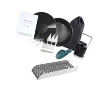 Jectse Panneau de Prospection d'or Portable et Kit de Tamis avec Un Sac à Dos de Parcours de Cordon pour des Moyens de Transport Simples