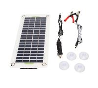 Jectse Panneau Solaire 12V 30W, Chargeur Solaire Polycristallin Étanche USB Type C, Panneaux