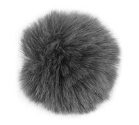 Jectse Pare-Brise de Microphone Lavalier en Fourrure, Manchon de Micro de Pare-Brise Souple pour Microphones à Pince, avec Réduction du Bruit pour Une Utilisation Intérieure et (Grey)