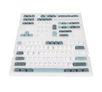 Jectse PBT Keycaps, 128 Touche Clavier de Jeu Keycaps Pudding Personnalisé Set d'accès de Clavier pour Méncanique (Jardin botanique)