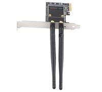 Jectse PCI E -A-Adapter avec 2 Antennes, Adaptateur PCI E à Carte de Haute qualité, Compatible avec la Carte Express de la Taille, pour la Connexion des Réseaux Fil