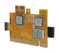 Jectse PCI PCI-E 2LPC Diagnostic Carte Fast and Exact Motherboard Post Test Kit avec Indicateur LED Multifonction pour Les Accessoires Informatiques, Jaune, Jaune