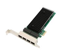 Jectse PCIe Quad Port Gigabit Ethernet Network Carte pour Les Serveurs de Bureau, ISCSI Extensible pour 10, Ethernet Efficace pour L'énergie, 1 X Carte Réseau