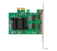 Jectse PCIe -Thernet Card Fast 10/100/1000 Mbit/S Carte D'adaptateur Réseau avec Deux Ports pour, Chipset 8257, PC de Bureau