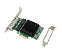 Jectse PCIE X4 Gigabit Network Carte avec Grande Prise en Charge Hors Route pour Les Serveurs, 4 Ports Ethernet Adaptateur pour la Virtualisation, PC