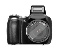 Jectse Petit Appareil Photo Numérique, Enregistrement Vidéo de 60 MP 4K, Zoom Optique 12x avec Autofocus, Idéal pour Les Voyages, Vlog (Black)