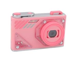 Jectse Petit Appareil Photo Numérique Portable 48MP 1080p High Definition 8X Zoom pour Les étudiants Enregistre Néerlandais/Polonais/Anglais (Rose)