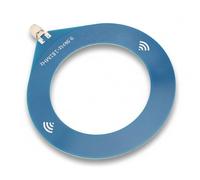 Jectse Petite Antenne à Boucle Bleue, Mini Antenne à Ondes Courtes en Boucle, avec SMA, Antennes BB de 9,9 KHz 181 MHz, Connexion Ham (Trou intérieur du Filetage Externe)