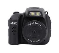 Jectse Petite Caméra Numérique, Compact 4K HD 64MP Point et Photo de Prise de Vue avec des Filtres Rétro de Lumière de Remplissage 19, pour Les étudiants avec Un Objectif Grand Angle de (Black)
