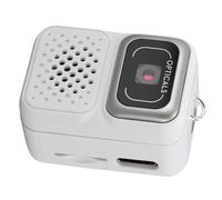 Jectse Petite Caméra Rétro Portable 1080P FHD 2MP Porte-clés pour Le Transport Quotidien, y Compris Une Carte de Stockage de 128 Go pour Les Voyageurs et Les Amateurs de Photographie (White)