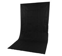 Jectse Photographie Background Tissu Studio Fall Non reflété sur Les Enregistrements Photo, Les Films, la publicité 1,6x3m Non Tissée (Black)