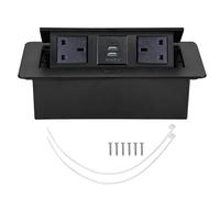 Jectse Piste de Puissance Pop-up avec des Ports USB, Une Sortie Pop-up de Bureau de Bureau de Connexion, Une commodité Illuminée, Une Opération Sûre et en Douceur, pour la Salle de