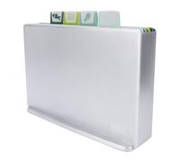 Jectse Planches à Découper 4 Pièces avec Support de Rangement, Ensemble de Planches à Découper au Design Antidérapant Innovant pour la Viande et les Légumes, Guidage Visuel adapté à la Cuisine à